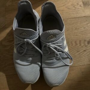 Adidas Light Gray Sneakers Womens cloudfoam